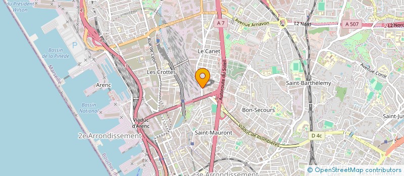 localisation de l'entreprise SARL DIVMAT BATIMENT  MARSEILLE