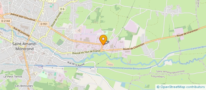 localisation de l'entreprise SARL DIZIER CENTRE GOLD à SAINT-AMAND-MONTROND