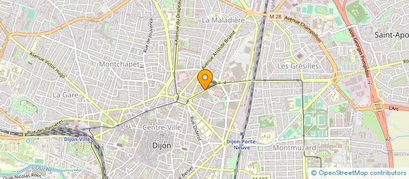 localisation de l'entreprise SARL DJ'COIFF' à DIJON