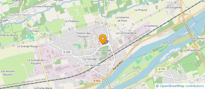 localisation de l'entreprise SARL DJEBBAR  POCE-SUR-CISSE