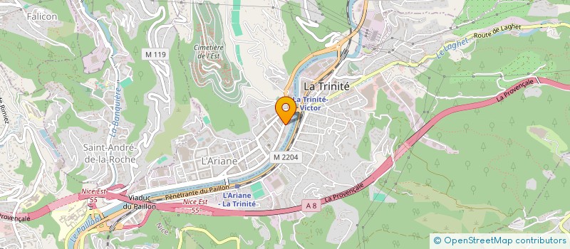 localisation de l'entreprise SARL DK ENTREPRISE MACONNERIE GENERALE à NICE