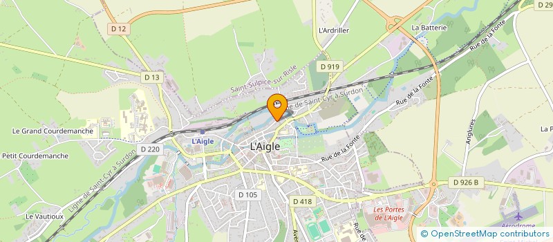 localisation de l'entreprise SARL DKM à L'AIGLE