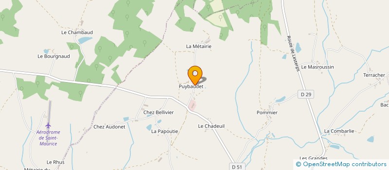localisation de l'entreprise SARL DLAND à SAULGOND