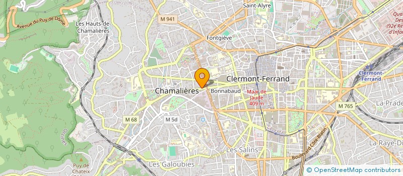 localisation de l'entreprise SARL DM ARCHITECTURE à CHAMALIERES