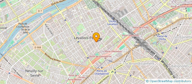 localisation de l'entreprise SARL DM ET DP à LEVALLOIS PERRET