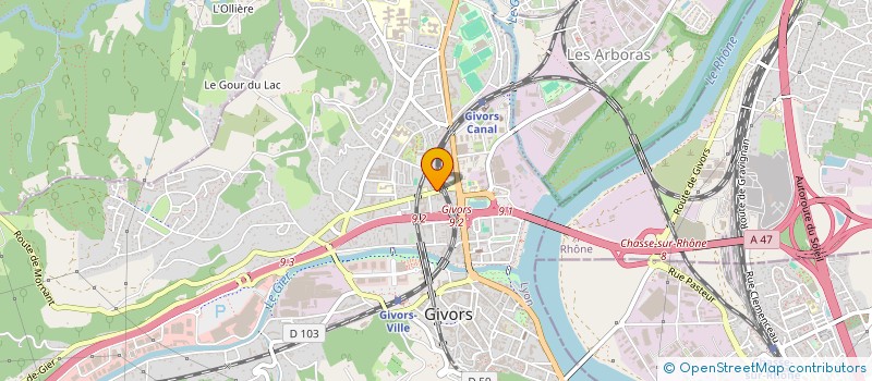 localisation de l'entreprise SARL DMS  GIVORS
