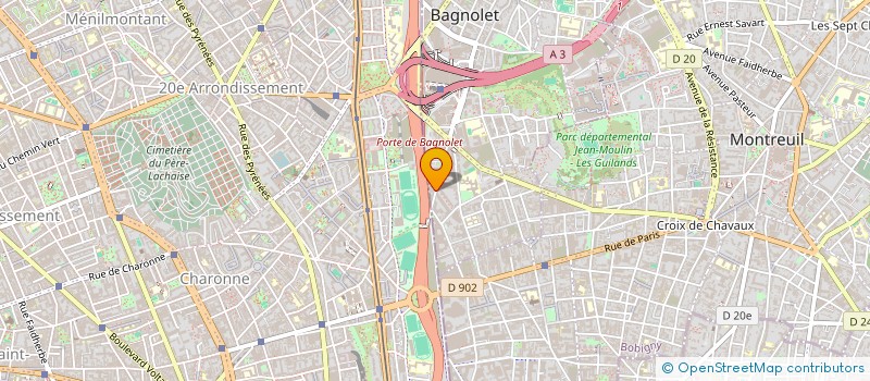 localisation de l'entreprise SARL DODO CONFORT à BAGNOLET