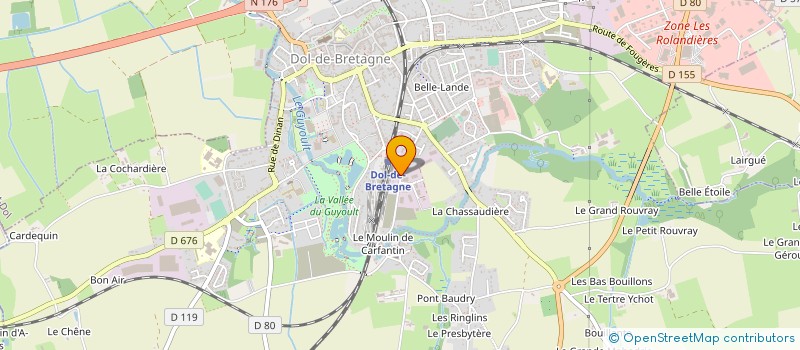 localisation de l'entreprise SARL DOL MENUISERIE  DOL-DE-BRETAGNE