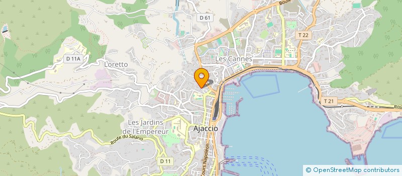 localisation de l'entreprise SARL DOLCE  AJACCIO