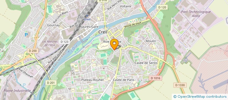 localisation de l'entreprise SARL  DOLKAN  CREIL