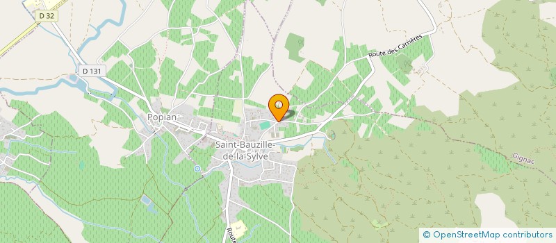 localisation de l'entreprise SARL DOMAINE CALAGE RESSEGUIER  SAINT-BAUZILLE-DE-LA-SYLVE