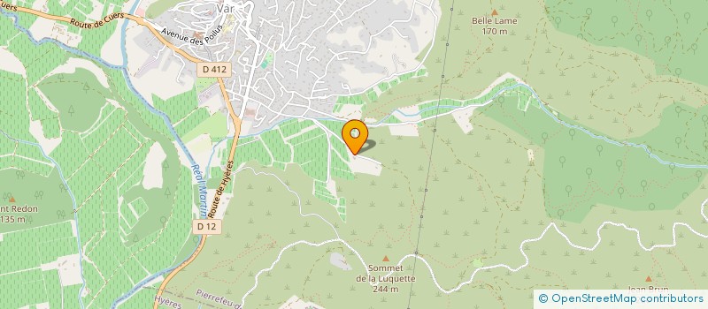 localisation de l'entreprise SARL DOMAINE CASAL DU GRE à PIERREFEU-DU-VAR