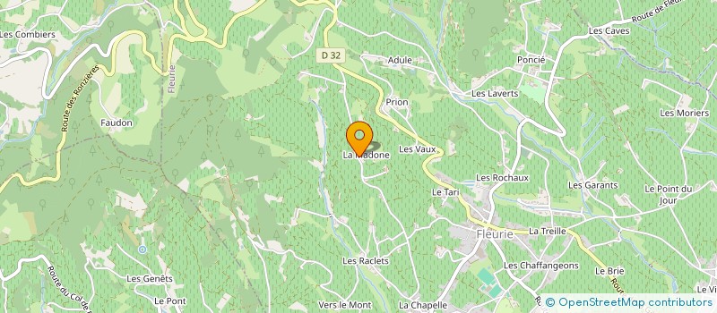 localisation de l'entreprise SARL DOMAINE DE LA MADONE à FLEURIE