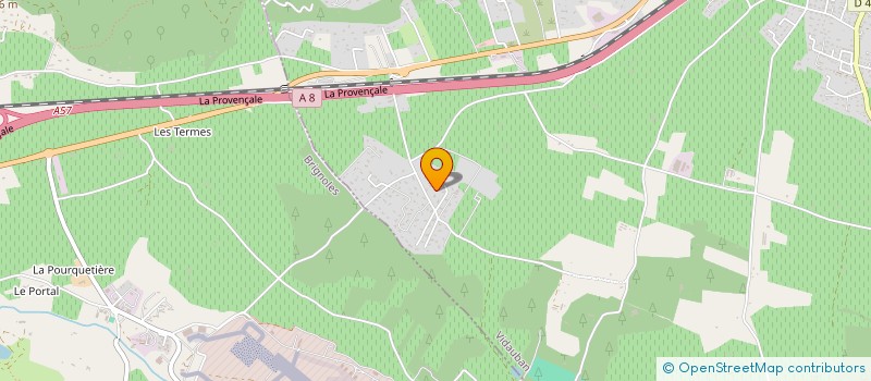 localisation de l'entreprise SARL DOMAINE DES MOURESSES  VIDAUBAN