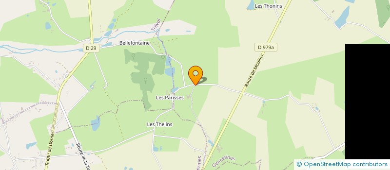 localisation de l'entreprise SARL DOMAINE DES PARISSES  GENNETINES