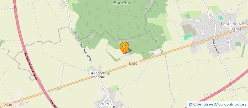 localisation de l'entreprise SARL DOMAINE DU BOIS DE BOURLON à ANNEUX