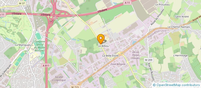 localisation de l'entreprise SARL DOMAINE DU CHATEAU DE THOUARE  THOUARE-SUR-LOIRE