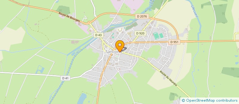 localisation de l'entreprise SARL DOMAINE DU PARC  SANCOINS