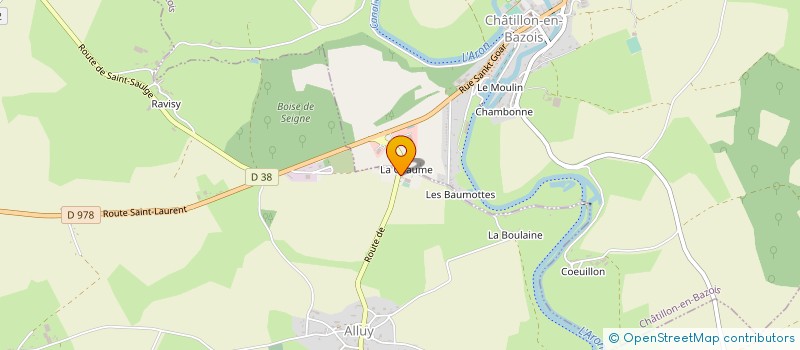 localisation de l'entreprise SARL DOMAINE EQUESTRE DU NIVERNAIS à ALLUY