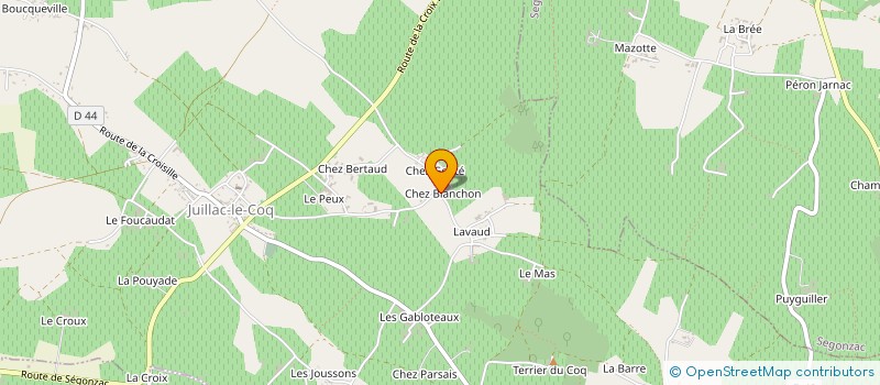 localisation de l'entreprise SARL DOMAINE GOLVET à JUILLAC-LE-COQ