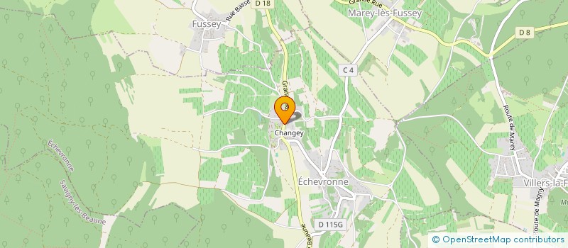 localisation de l'entreprise SARL DOMAINE JACOB PHILIPPE ET SYLVIE  ECHEVRONNE