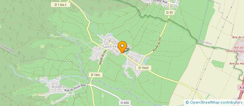 localisation de l'entreprise SARL DOMAINE MULLER KOEBERLE  SAINT-HIPPOLYTE