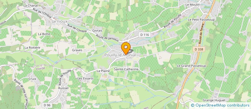 localisation de l'entreprise SARL DOMAINE RAYA à PORTE-DES-PIERRES-DOREES