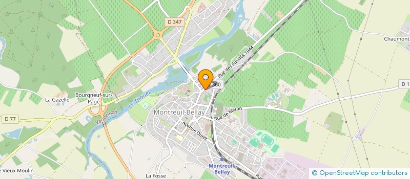 localisation de l'entreprise SARL DOMAINE VITICOLE DES GARDES  MONTREUIL-BELLAY