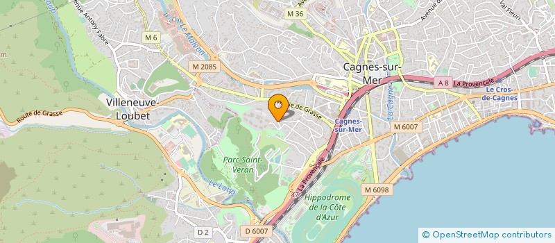 localisation de l'entreprise SARL DOMINIQUE BELGIOINO à CAGNES-SUR-MER