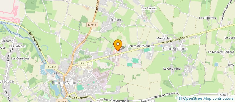 localisation de l'entreprise SARL DOMINIQUE BERROD à SAINT-BENIGNE