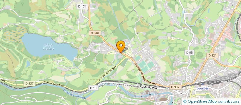 localisation de l'entreprise SARL DOMINIQUE ET BERNADETTE  LOURDES