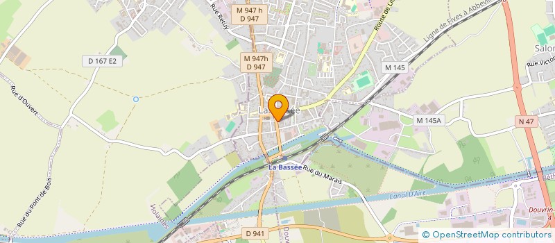 localisation de l'entreprise SARL DOMINIQUE GOBERT  LA BASSEE