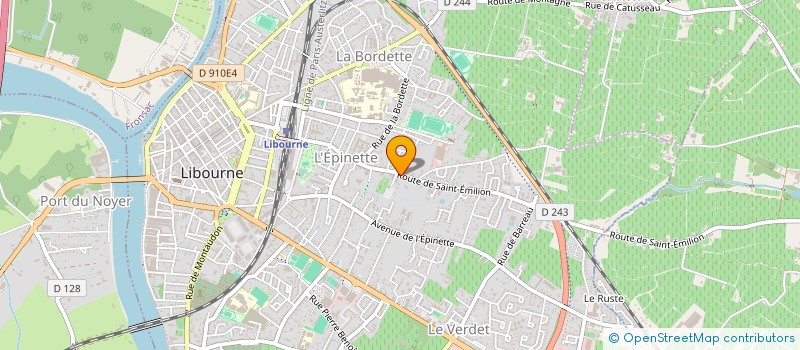 localisation de l'entreprise SARL DOMINIQUE LEYMARIE  LIBOURNE