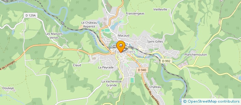 localisation de l'entreprise SARL DOMINO à EYMOUTIERS