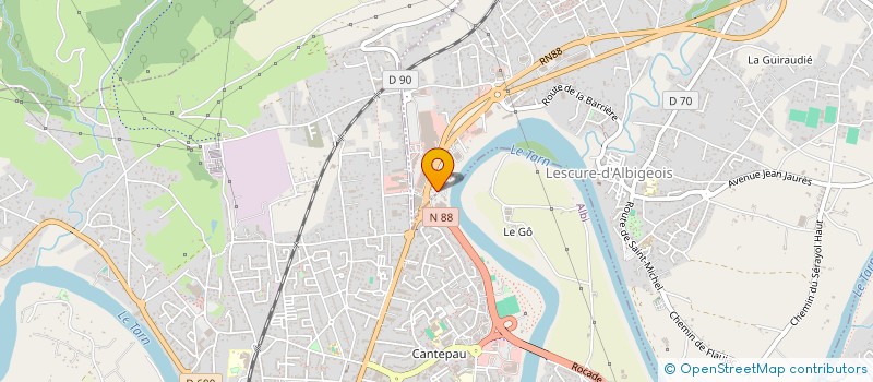 localisation de l'entreprise SARL DOMIS  LESCURE D'ALBIGEOIS