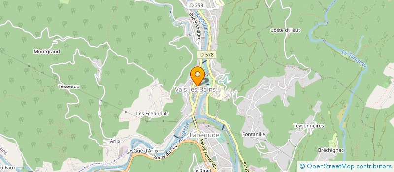 localisation de l'entreprise SARL DOMO à VALS-LES-BAINS