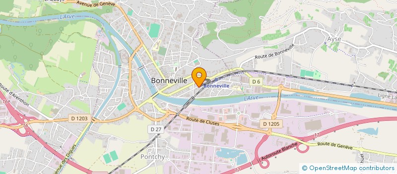 localisation de l'entreprise SARL DONAT-MAGNIN à BONNEVILLE