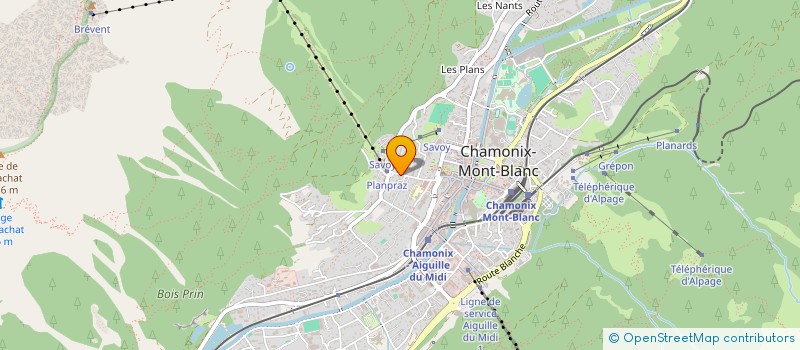 localisation de l'entreprise SARL DONELLA CAILLER  CHAMONIX-MONT-BLANC