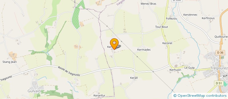 localisation de l'entreprise SARL DONNARD à TREGOUREZ