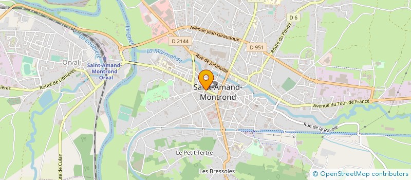 localisation de l'entreprise SARL DONNE  SAINT-AMAND-MONTROND