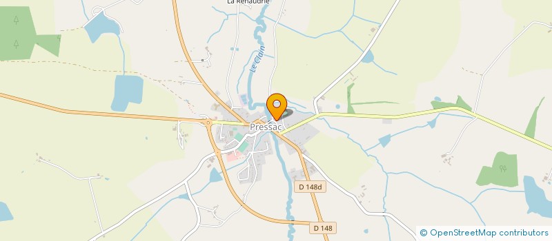 localisation de l'entreprise SARL DONVAL à PRESSAC