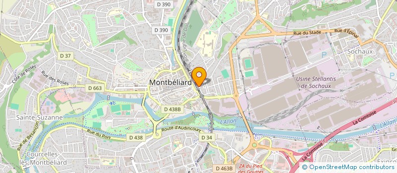 localisation de l'entreprise SARL DONY à MONTBELIARD
