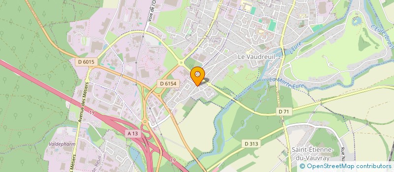 localisation de l'entreprise SARL DOSSE PASCAL  LE VAUDREUIL