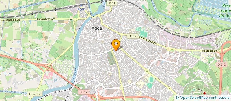 localisation de l'entreprise SARL DOUBLE D'EUX à AGDE