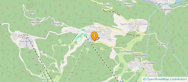 localisation de l'entreprise SARL DOUBLE V-HOTEL LES ALLOBROGES à COURCHEVEL