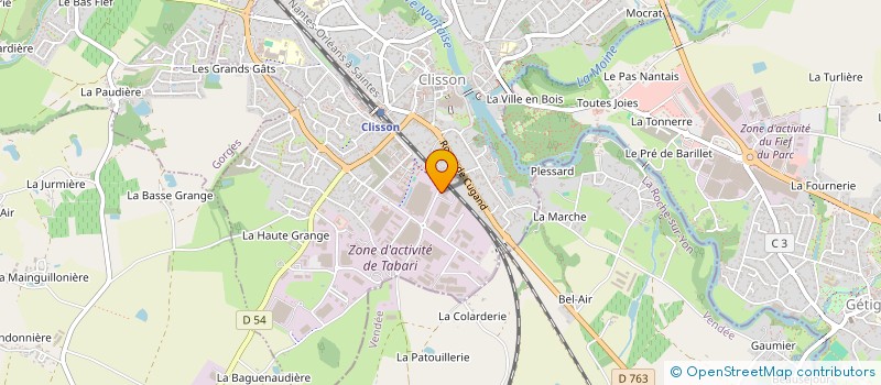localisation de l'entreprise SARL DOUILLARD à CLISSON
