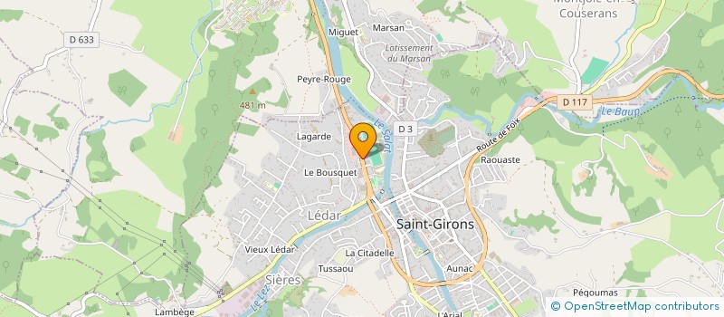 localisation de l'entreprise SARL DOUSSAT à SAINT-GIRONS