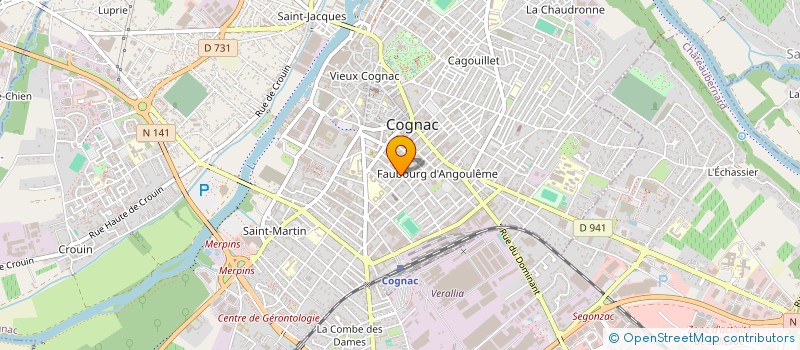 localisation de l'entreprise SARL DOUTEAU à COGNAC