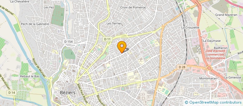 localisation de l'entreprise SARL DOUZ  BEZIERS