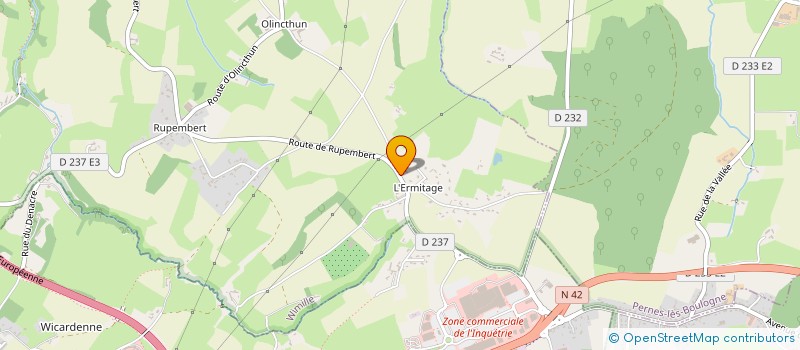 localisation de l'entreprise SARL DOVACE  WIMILLE